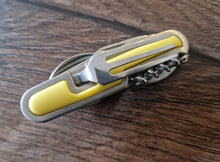 Load image into Gallery viewer, Foldable Tableware Knife Spoon Fork 6-In-1 Tablespoon Stainless Steel Bottle Opener Outdoor Camping Fruit Knife Folding Knife