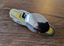 Load image into Gallery viewer, Foldable Tableware Knife Spoon Fork 6-In-1 Tablespoon Stainless Steel Bottle Opener Outdoor Camping Fruit Knife Folding Knife