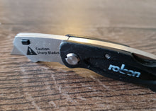 Load image into Gallery viewer, Rolson Mini Folding Tradesman Knife, Black Colour