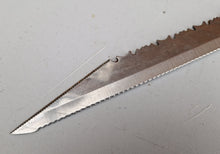 Load image into Gallery viewer, Vintage Kitchen Serrated Bread Knife Prestige Brand Stainless Steel Wooden Wood Handle