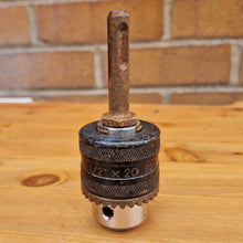 Load image into Gallery viewer, Vintage JACOBS Keyed Drill Chuck 1.0-10mm Cap: 1/2"x20 S2 13mm CAP