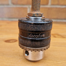 Load image into Gallery viewer, Vintage JACOBS Keyed Drill Chuck 1.0-10mm Cap: 1/2"x20 S2 13mm CAP