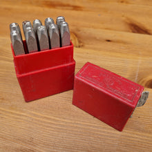 Load image into Gallery viewer, Vintage Priority Number Punches 1/8"  Made In England 0-9 Marking Punches for leather and wood