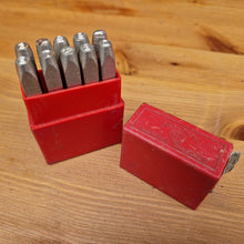 Load image into Gallery viewer, Vintage Priority Number Punches 1/8"  Made In England 0-9 Marking Punches for leather and wood