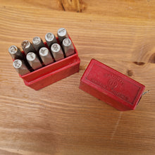 Load image into Gallery viewer, Vintage Priority Number Punches 1/8"  Made In England 0-9 Marking Punches for leather and wood