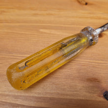 Load image into Gallery viewer, Vintage Draper 868 screwdriver Hand Tool Amber plastic handle 6" slotted blade Made In West Germany