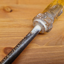 Load image into Gallery viewer, Vintage Draper 868 screwdriver Hand Tool Amber plastic handle 6" slotted blade Made In West Germany