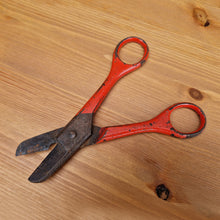 Load image into Gallery viewer, Antique Pruning Scissors Shears Kutrite Sheffield England Red painted handles gardening tool