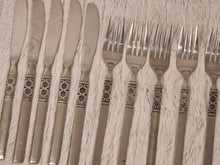 Load image into Gallery viewer, Northland Artistic Stainless Flatware Lot Oneida Knives and Forks Set 10 Pieces