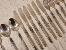 Load image into Gallery viewer, Northland Artistic Stainless Flatware Lot Oneida Spoons, Knives and Forks Set 18 Pieces