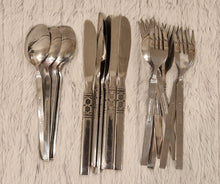 Load image into Gallery viewer, Northland Artistic Stainless Flatware Lot Oneida Spoons, Knives and Forks Set 18 Pieces