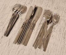 Load image into Gallery viewer, Northland Artistic Stainless Flatware Lot Oneida Spoons, Knives and Forks Set 18 Pieces