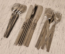 Load image into Gallery viewer, Northland Artistic Stainless Flatware Lot Oneida Spoons, Knives and Forks Set 18 Pieces
