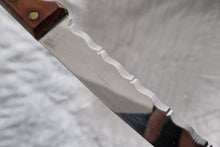 Load image into Gallery viewer, Vintage Kitchen Serrated Bread Knife Richardson Sheffield Laser Patent Stainless Steel Wood Handle