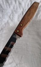 Load image into Gallery viewer, Vintage Kitchen Serrated Bread Knife Richardson Sheffield Laser Patent Stainless Steel Wood Handle