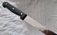 Load image into Gallery viewer, Vintage Black Plastic Handle Stainless Steel Serrated Bread Knife - Circa 1990's , 32cm Long