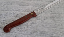 Load image into Gallery viewer, Long Bread / Cheese Cutting Knife with Wooden Handle, Stainless Steel, Made In England, 34cm long