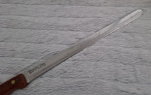 Load image into Gallery viewer, Long Bread / Cheese Cutting Knife with Wooden Handle, Stainless Steel, Made In England, 34cm long