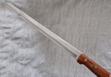 Load image into Gallery viewer, Long Bread / Cheese Cutting Knife with Wooden Handle, Stainless Steel, Made In England, 34cm long