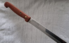 Load image into Gallery viewer, Long Bread / Cheese Cutting Knife with Wooden Handle, Stainless Steel, Made In England, 34cm long