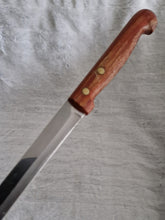 Load image into Gallery viewer, Long Bread / Cheese Cutting Knife with Wooden Handle, Stainless Steel, Made In England, 34cm long