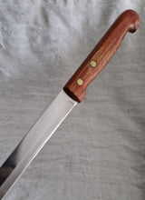 Load image into Gallery viewer, Long Bread / Cheese Cutting Knife with Wooden Handle, Stainless Steel, Made In England, 34cm long