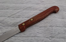 Load image into Gallery viewer, Long Bread / Cheese Cutting Knife with Wooden Handle, Stainless Steel, Made In England, 34cm long