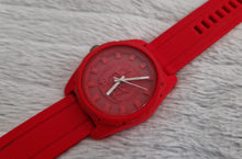 Load image into Gallery viewer, Mens Red Diesel DZ1589 Rubber Company Round Watch