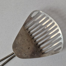 Load image into Gallery viewer, Vintage Kitchamajig utensil - crushes strains whips lifts, lifter, strainer, fish slice. 1950's retro utensil. Kitchenalia, mid century
