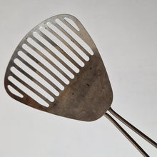 Load image into Gallery viewer, Vintage Kitchamajig utensil - crushes strains whips lifts, lifter, strainer, fish slice. 1950's retro utensil. Kitchenalia, mid century