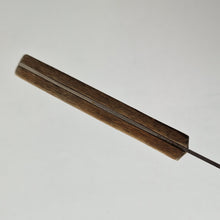 Load image into Gallery viewer, Vintage Stainless Steel Strainer Spoon Utensil, Wooden Handle, Retro Kitchenalia, 25.5cm Long