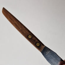 Load image into Gallery viewer, Vintage Wooden Handle Icing Spatula Knife 19cm long, Old 1960's / 1970's Kitchenalia Tool