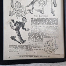 Load image into Gallery viewer, The Story Of The Pantomime Vintage Book Plate Picture Illustration Print In Black Frame
