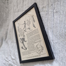 Load image into Gallery viewer, The Story Of The Pantomime Vintage Book Plate Picture Illustration Print In Black Frame