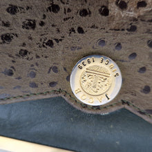 Load image into Gallery viewer, Vintage Jacob genuine leather ladies purse coin black & brown leather twist clasp fasten