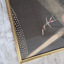 Load image into Gallery viewer, Picture Frame Wall Hanging Acrobat Circus Performers – Framed Genuine Vintage Book Plate (1935)