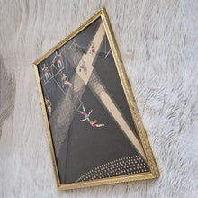 Load image into Gallery viewer, Picture Frame Wall Hanging Acrobat Circus Performers – Framed Genuine Vintage Book Plate (1935)