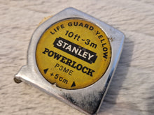 Load image into Gallery viewer, Vintage Stanley P3ME Powerlock Life Guard Yellow 10ft-3m Tape Measure