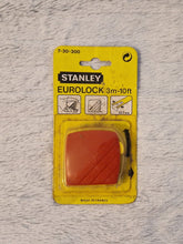Load image into Gallery viewer, Vintage Stanley Eurolock Tape Measure Red / Yellow, 3m-10ft, Measuring Tool, Small size, New In Pack, new vintage stock