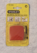 Load image into Gallery viewer, Vintage Stanley Eurolock Tape Measure Red / Yellow, 3m-10ft, Measuring Tool, Small size, New In Pack, new vintage stock