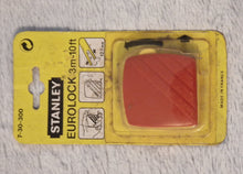 Load image into Gallery viewer, Vintage Stanley Eurolock Tape Measure Red / Yellow, 3m-10ft, Measuring Tool, Small size, New In Pack, new vintage stock