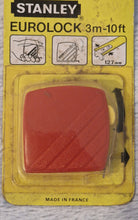 Load image into Gallery viewer, Vintage Stanley Eurolock Tape Measure Red / Yellow, 3m-10ft, Measuring Tool, Small size, New In Pack, new vintage stock