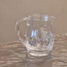 Load image into Gallery viewer, Vintage small cut crystal milk jug creamer