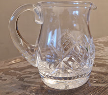 Load image into Gallery viewer, Vintage small cut crystal milk jug creamer