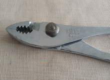 Load image into Gallery viewer, Vintage Slip Joint Pliers 16.5cm Adjustable Serrated Jaws Hand Tool Made in China