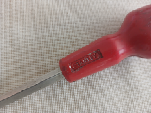 Load image into Gallery viewer, Vintage Stanley Flat Head Screwdriver 19.5cm Slotted Tip Hand Tool Red Handle England