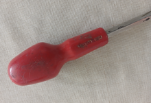 Load image into Gallery viewer, Vintage Stanley Flat Head Screwdriver 19.5cm Slotted Tip Hand Tool Red Handle England