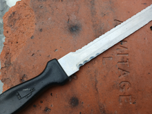 Load image into Gallery viewer, Vintage Richardson Sheffield Kitchen Devil Carving Knife 31.5cm Serrated Meat Knife UK