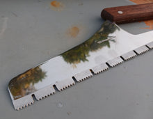 Load image into Gallery viewer, Vintage YAX Japanese Stainless Steel Meat Frozen Food Saw Rosewood Handle Boxed