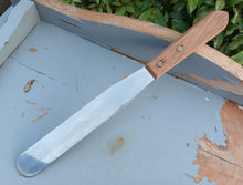 Load image into Gallery viewer, Vintage Stainless Steel Spatula Palette Knife Wooden Handle 32cm Baking Tool